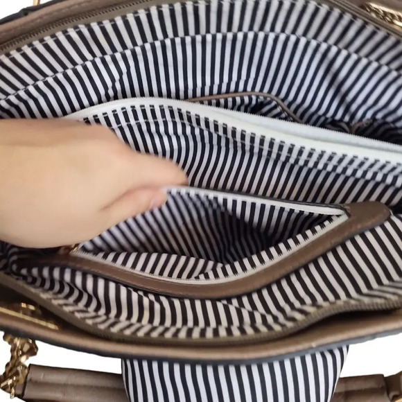 Brown Tote Satchel Work Bag - Picture 7 of 8